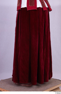  Photos Woman in Historical Dress 63 17th century Traditional dress historical clothing lower body red skirt 0004.jpg